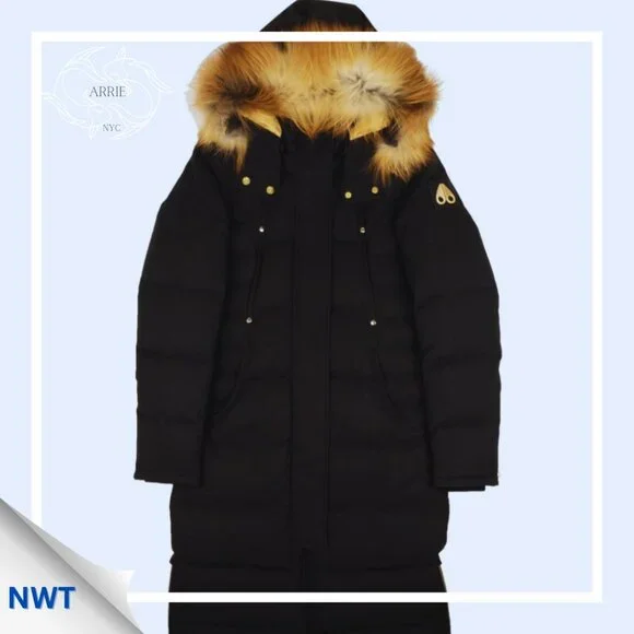Moose Knuckles Women's Black Ecoole Parka Jacket (L)- PLEASE READ DESCRIPTION! - Picture 1 of 10